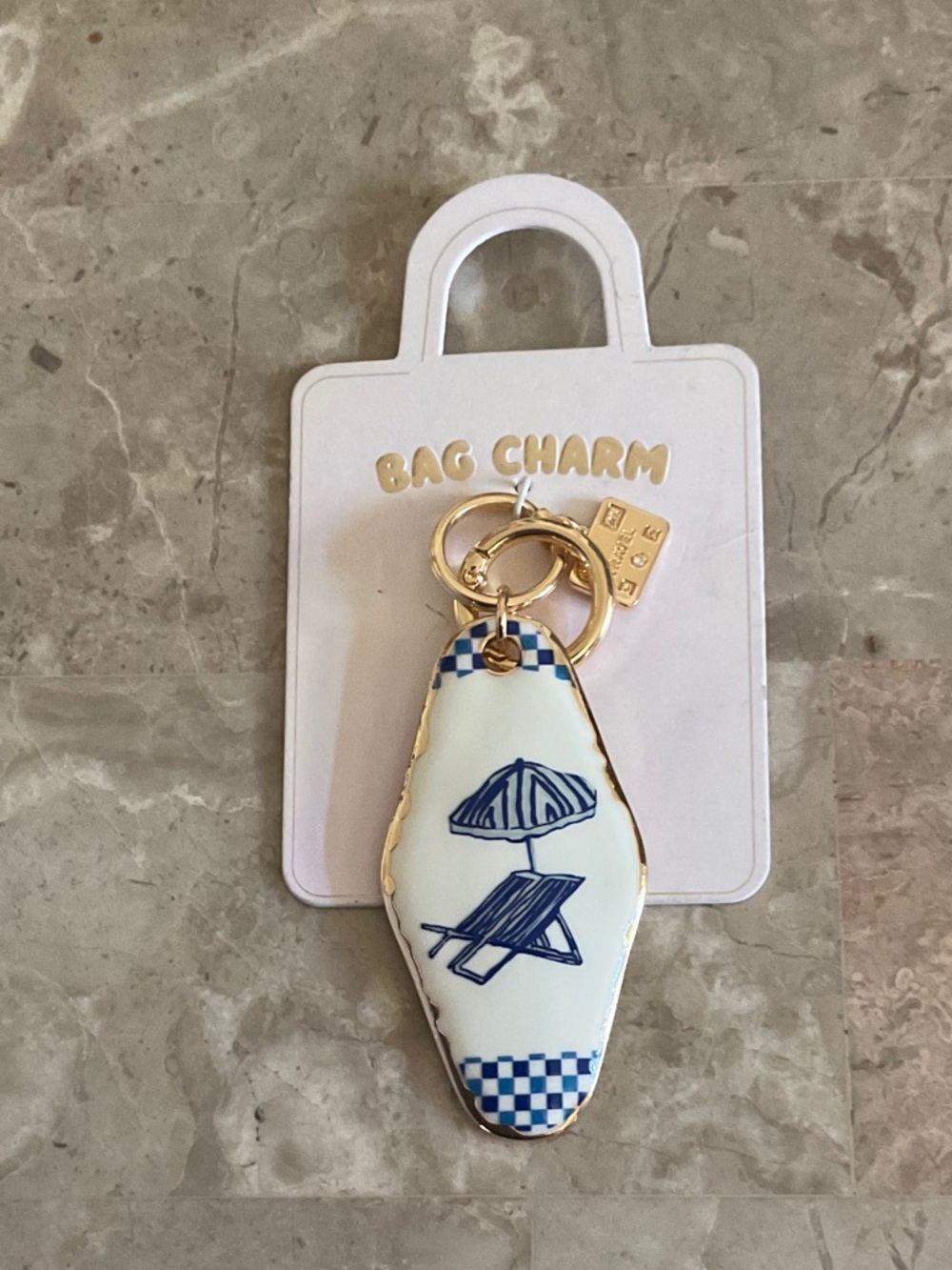ANTHROPOLOGIE Hotel Key Bag Charm